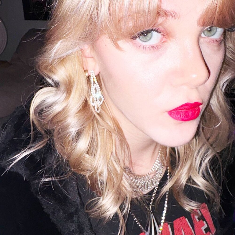 Vintage Silver Rhinestone Dangle Style Earrings